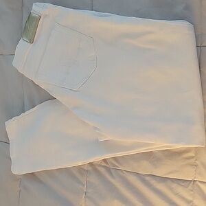 Lilly Pulitzer White Jeans with Gold Label